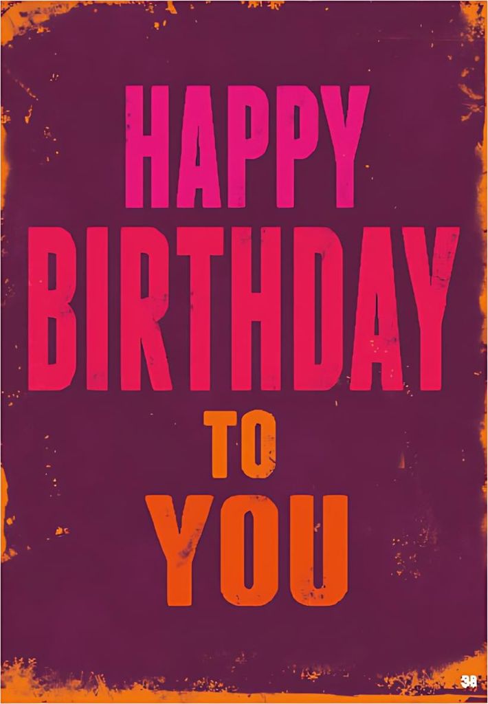 Depesche Geburtstagskarte Happy Birthday to you - bunte Karte