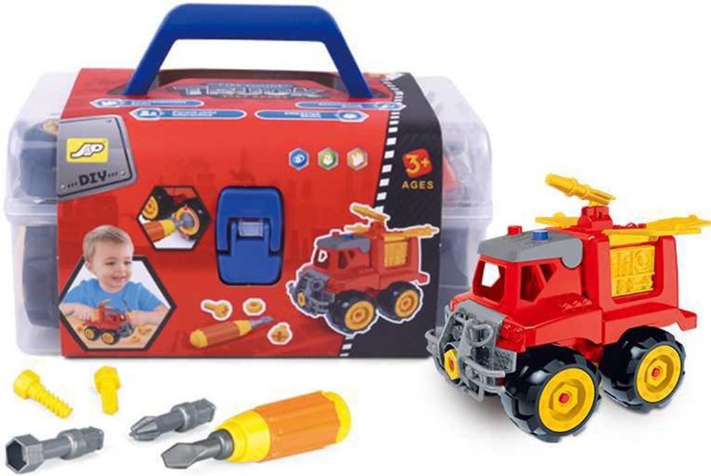 Zerlegen Sie Spielzeug für Kleinkinder DIY Montage Bagger mit Konstruktionsset, Gebäude Fahrzeug LKW Spielset mit 2 verschiedenen Schraubendreher...