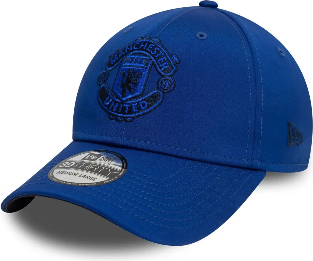 Casquette de Foot Manchester United New Era 39Thirty Bleue en M/L