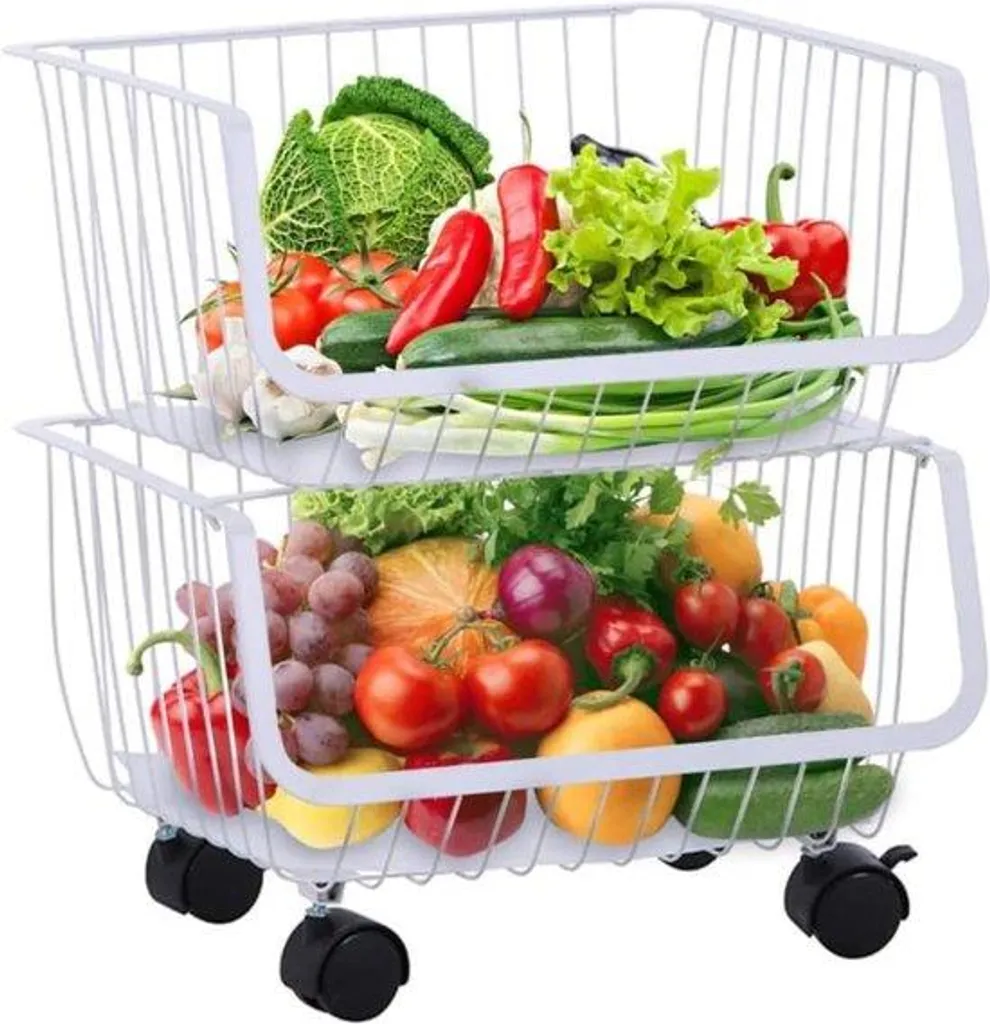 Organisateur de maison à roulettes : fini le désordre avec ce panier 2L