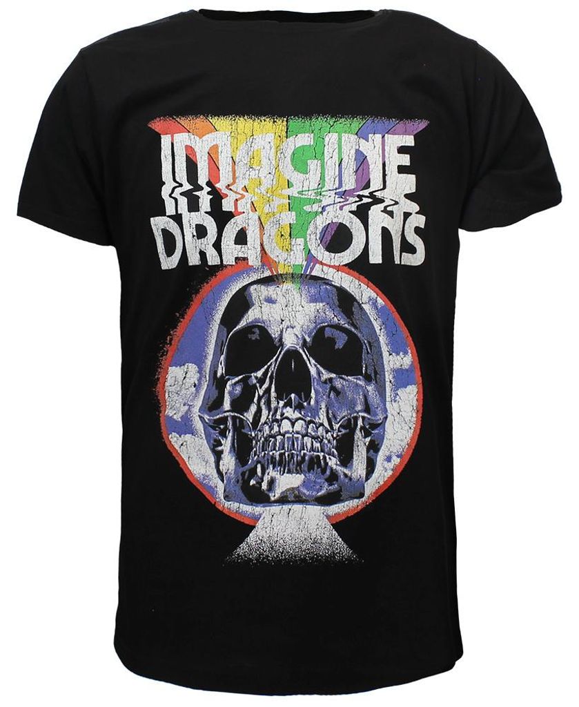 Imagine Dragons Rainbow Skull Burst T-Shirt  Offizielles Produktbild 