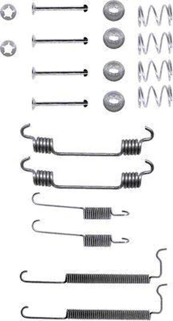 HELLA Zubehörsatz Bremsbacken Zubehörsatz Bremsbacken 8DZ 355 200-251 Hinten für OPEL Corsa C Schrägheck (X01)