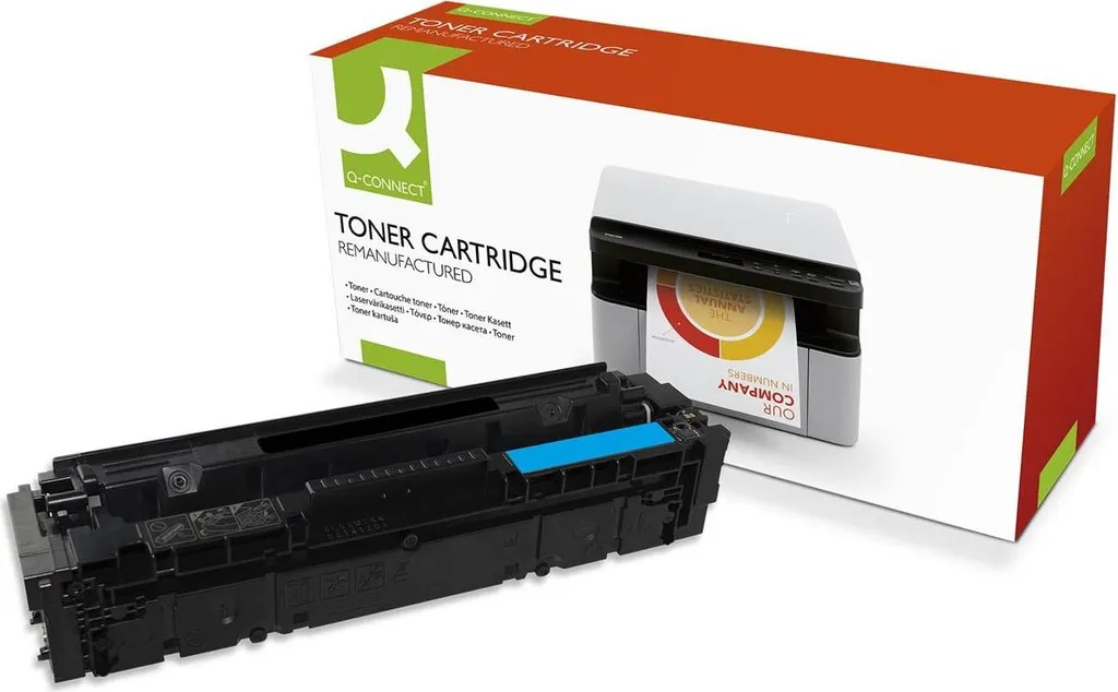 Cartouche Toner Cyan Q-Connect KF11338 compatible pour imprimantes laser