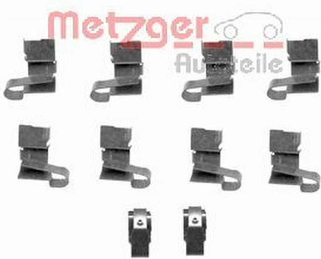 METZGER 109-1671 Zubehörsatz Scheibenbremsbelag Vorne für SUZUKI JIMNY (FJ) Samurai SUV (SJ) Jimny IV SUV (A6G) SWIFT II Schrägheck (EA, MA) BALENO