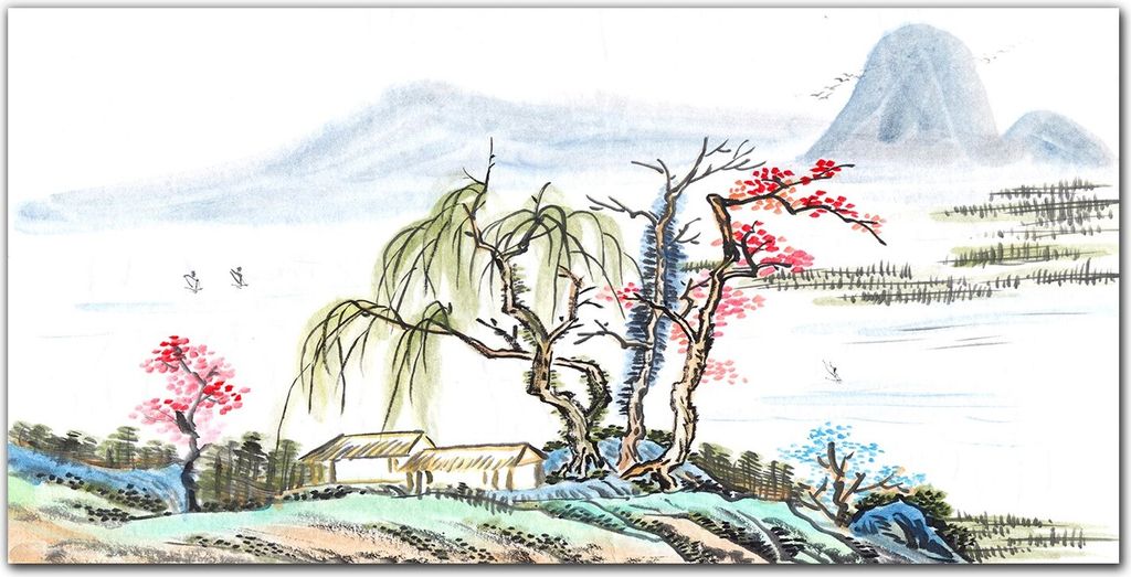 Coloray - Bild aus Glas - Glasbilder - 100 x 50 cm - Wanddekoration Küche Glasblock mit Bild Dekoration Wohnzimmer Gehärtetes Glas - Baum Nach Oben