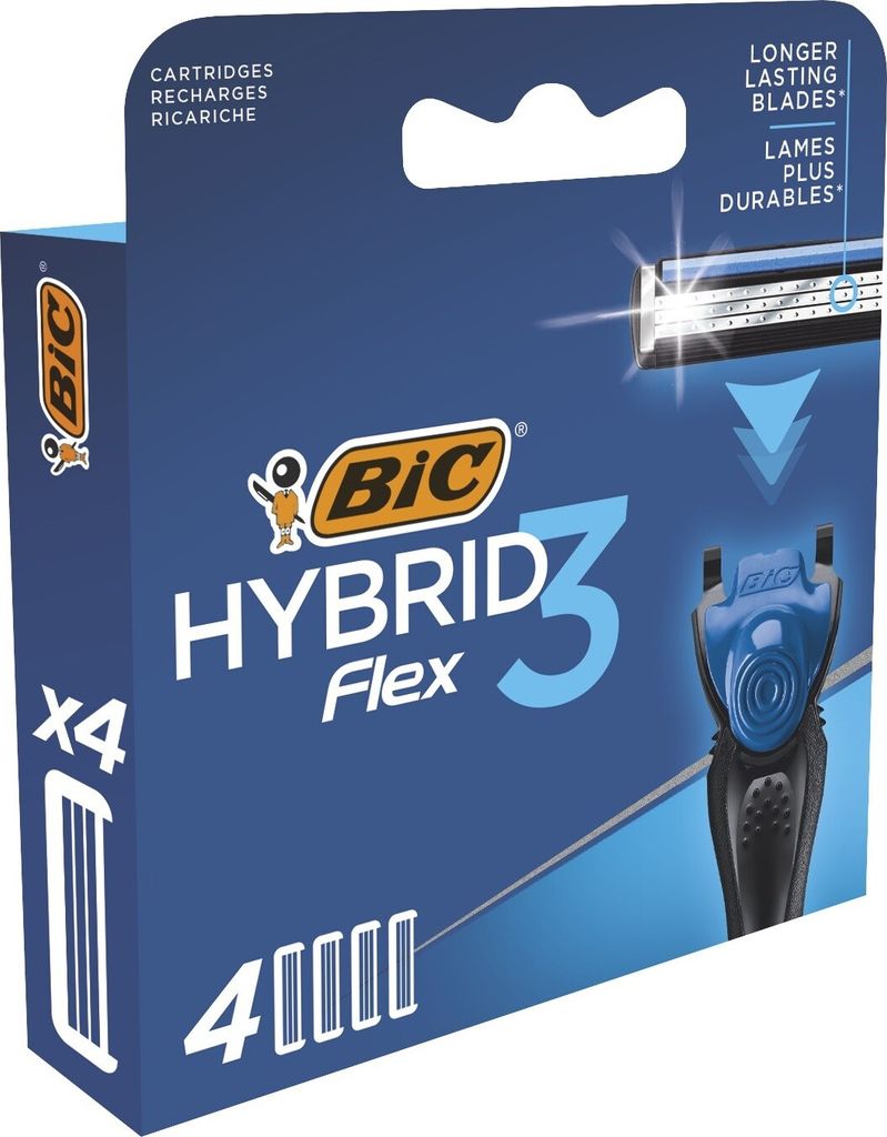 BIC Hybrid 3 Flex Men's Razor Refills with 3 Nano-Tech Produktbild 