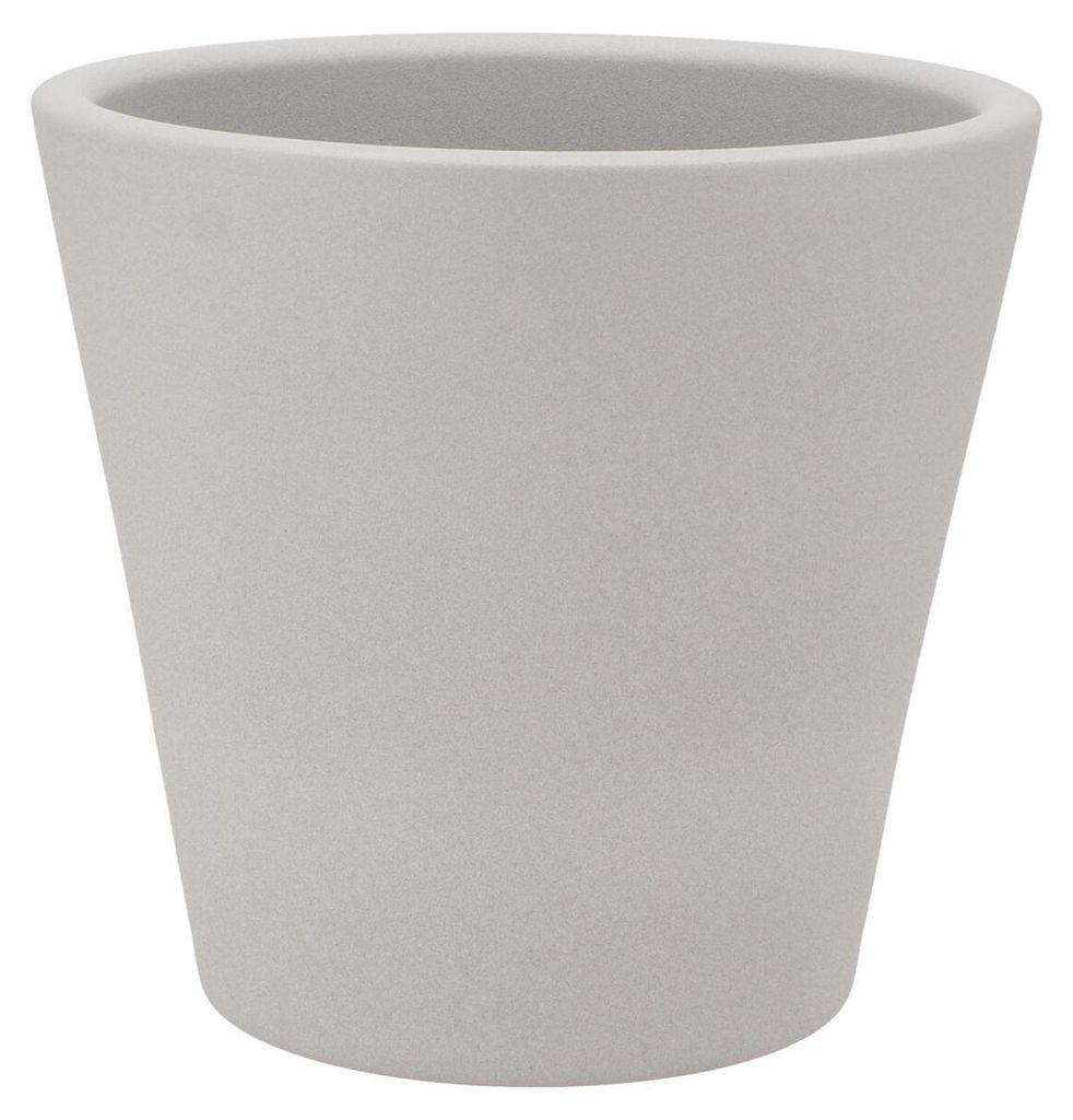 DK Design Blumentopf - Vinci - hellgrau matt - D22 x 24 cm