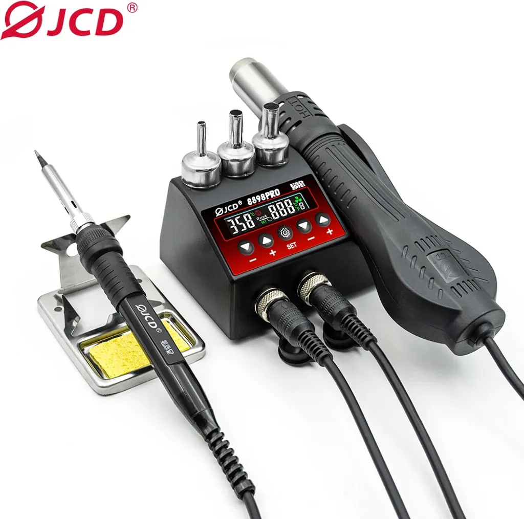 Station de fer à souder JCD 8898Pro pour réparations de circuits et CMS - 2