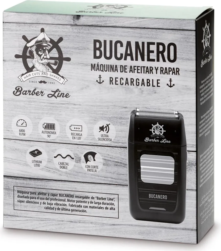 Machine à raser Eurostil Bucanero avec batterie lithium longue durée