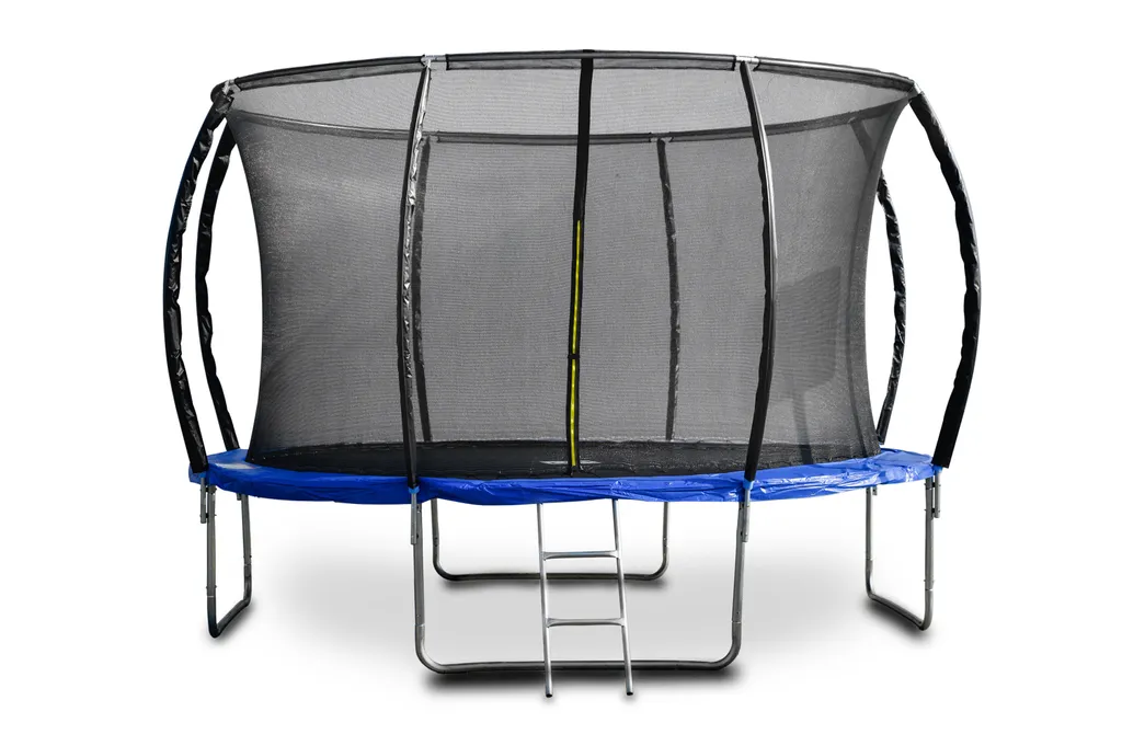 Trampoline de jardin 366 cm bleu G21 SpaceJump avec filet de sécurité