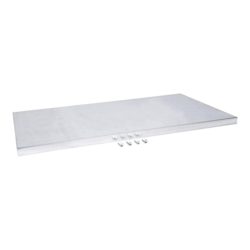 STIER Verzinkter Fachboden 1000x600mm für Werkstattschrank LP inkl. 4 Fachbodenträgern, Maße 1000 x 600 mm, mit flacher Bauweise für maximale L...