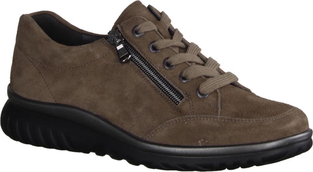 Semler Lena Weite H Damen Schnürer in Beige, Größe 6.5