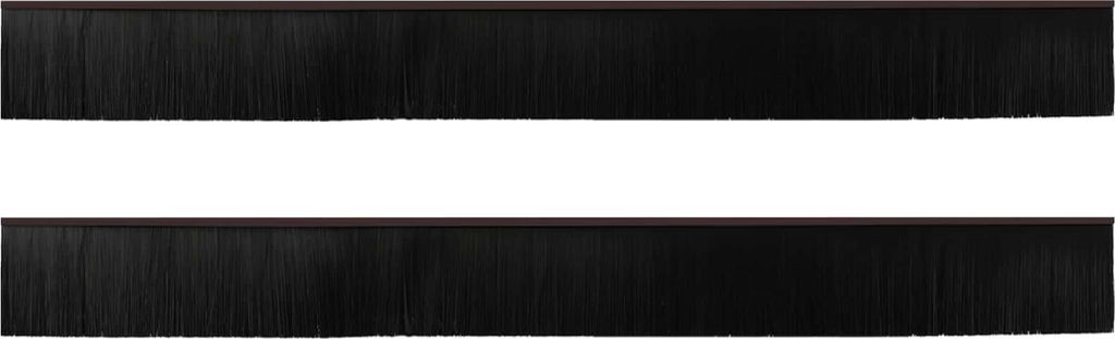 vidaXL Selbstklebende Türbürstendichtungen 2 pcs Braun 100 cm