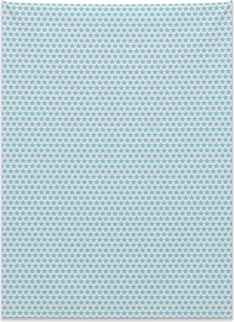 Abakuhaus Vintage Blue Wandteppich, Plumpy kleine Sterne aus Weiches Mikrofaser Stoff Kein Verblassen Klare Farben Waschbar, 110 x 150 cm, Babyblau...