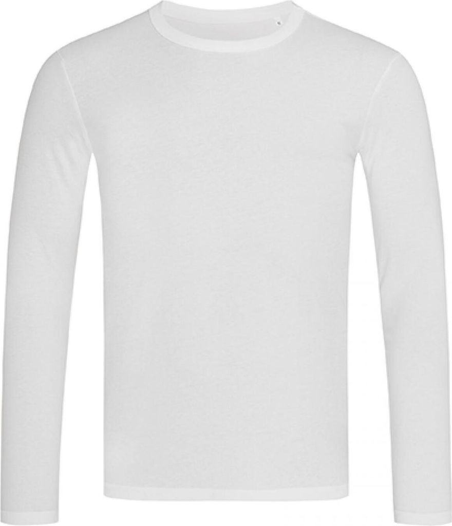 Stedman ST9040 | Herren Morgan Long Sleeve / Single-Jersey - Farbe: White - Größe: L