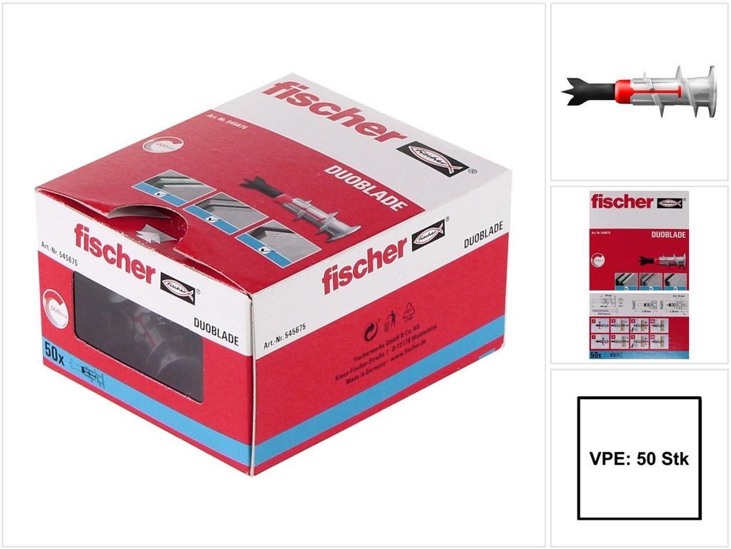 fischer Gipskartondübel DUOBLADE Produktbild 