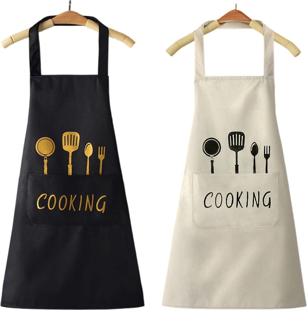 Stück wasserdichte Unisex-Schürzen, verstellbare Latzschürze zum Kochen und Backen, maschinenwaschbare Kochschürze