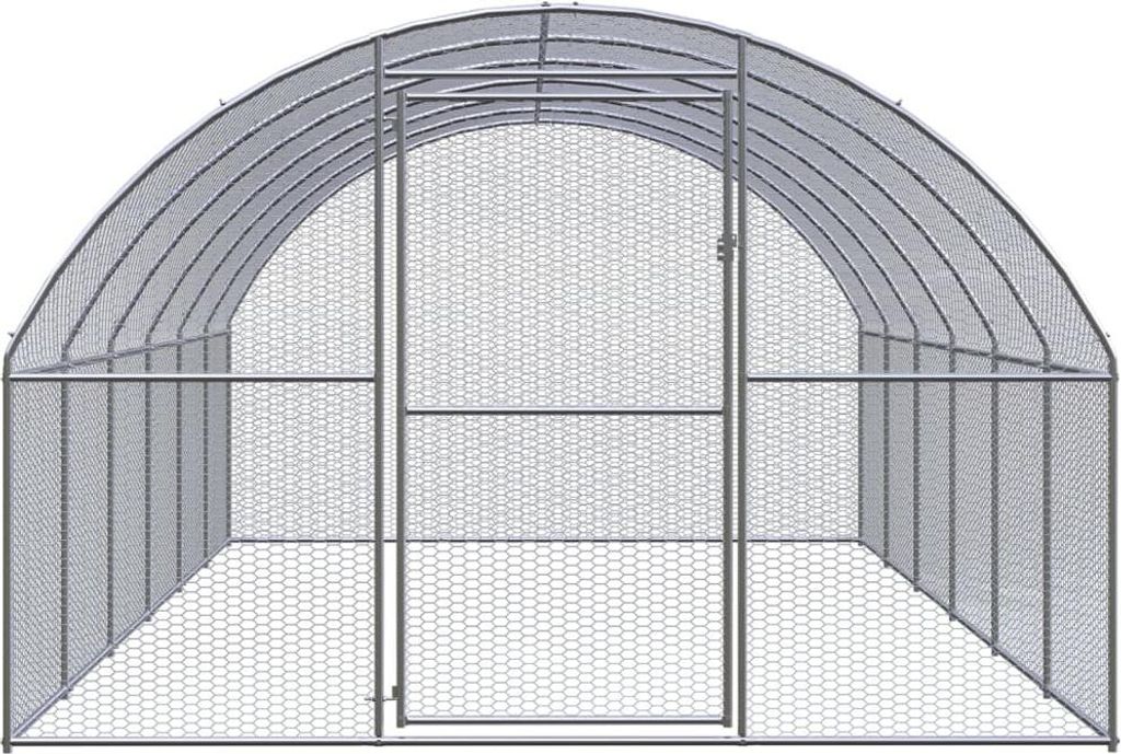vidaXL Outdoor-Hühnerstall 3x6x2 m Verzinkter Stahl Produktbild 