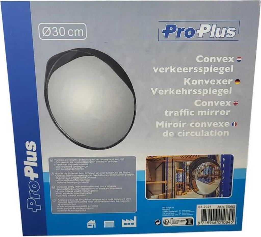 Évitez les collisions avec ce miroir de circulation convexe de 30 cm - 7