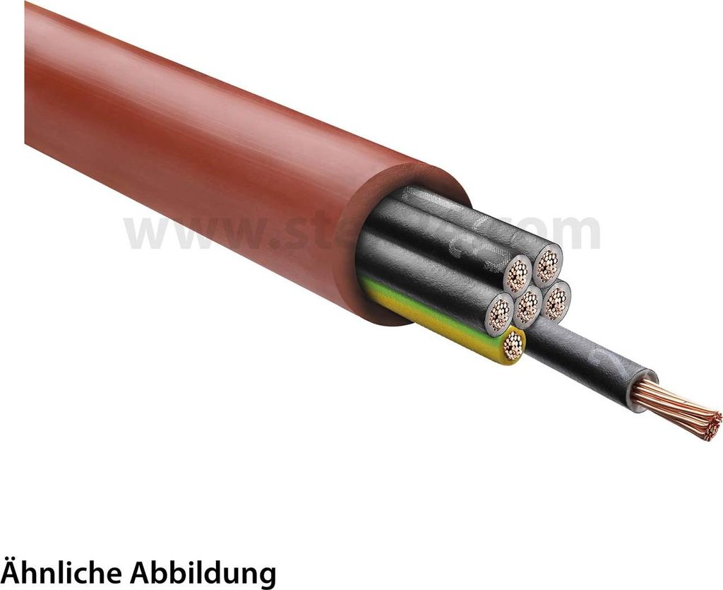 CÂBLE HELU SiHF 7G0,75 mm² Câble en silicone AD 9,2 mm Image du produit 