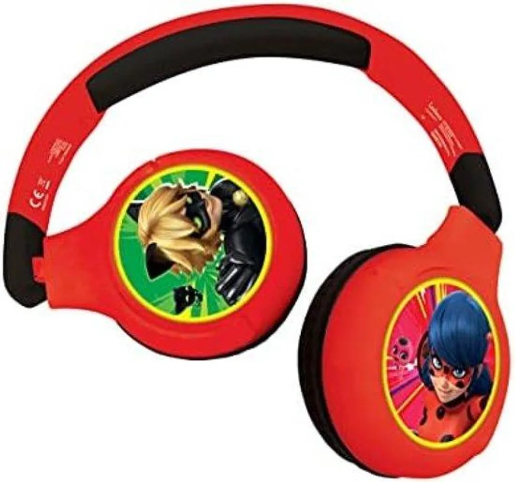 Casque audio enfant sans fil rouge pliable avec volume bridé à 85dB
