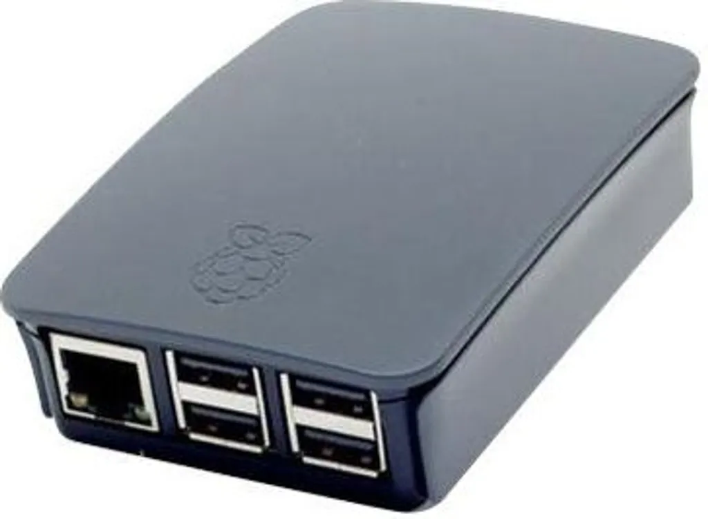 Official Raspberry Pi 4 Enclosure - Black/Grey - Design Originale - 1