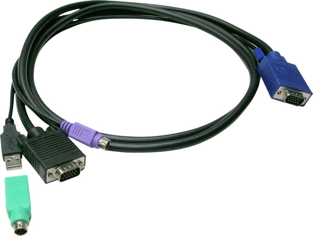 Level One Acc-3201 Usb & Ps2 1.8 M Kvm-kabel One Size