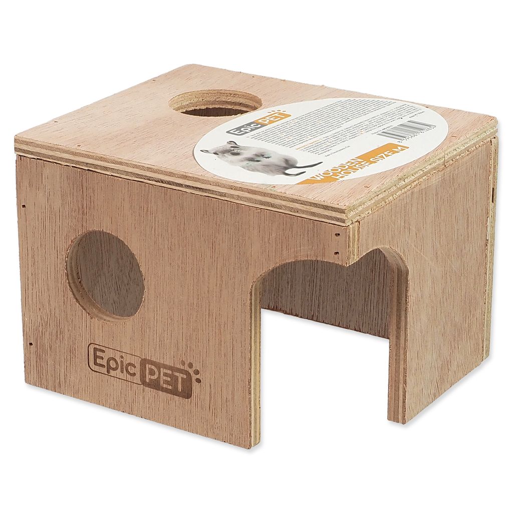 EPIC PET maison en bois M 16 cm Image du produit 