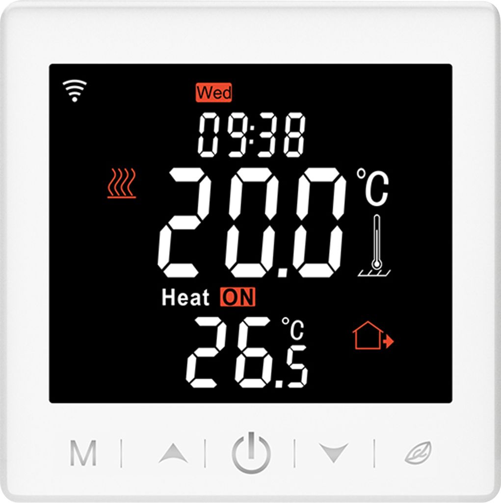 WIFI Wasser-Fussbodenheizung 3A Thermostat mit Anwendung und Sprachsteuerung 3,5-Zoll-LCD-Display Intelligenter programmierbarer Thermostat Kinders...