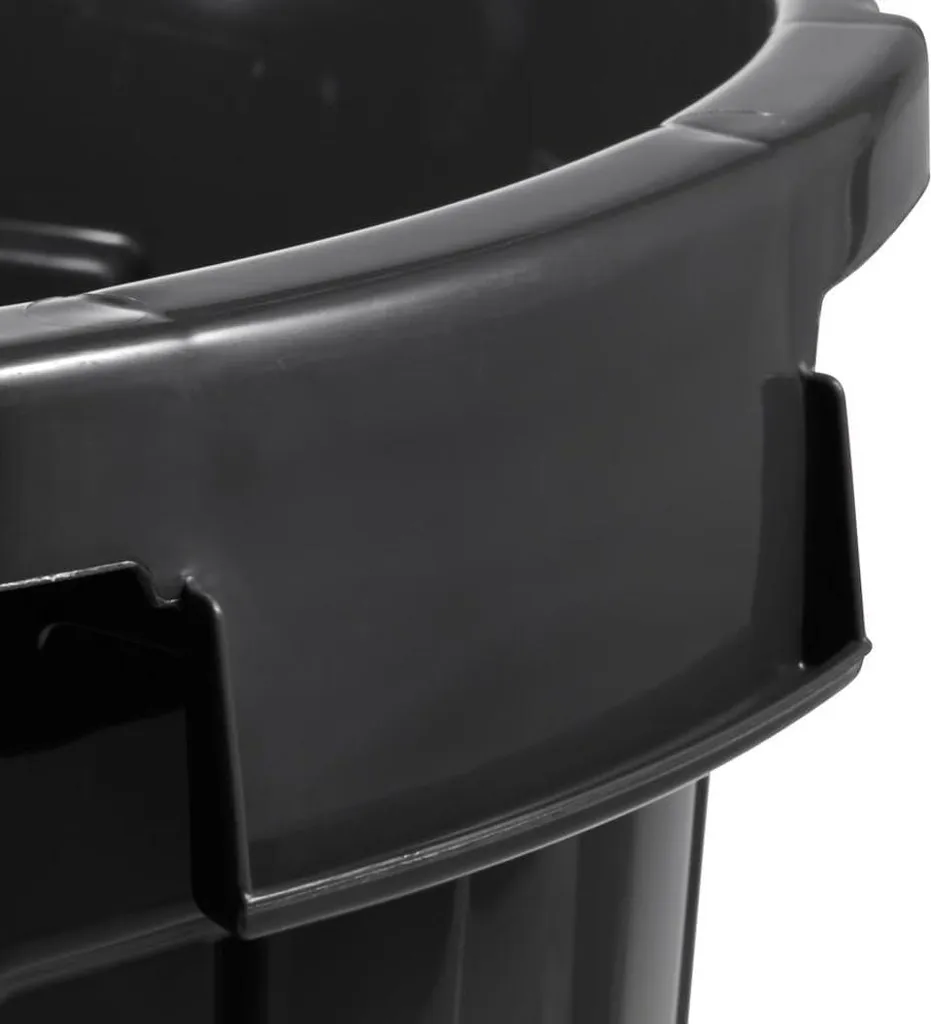 Bac à déchets ménagers 23 litres gris graphite pour cuisine et garage