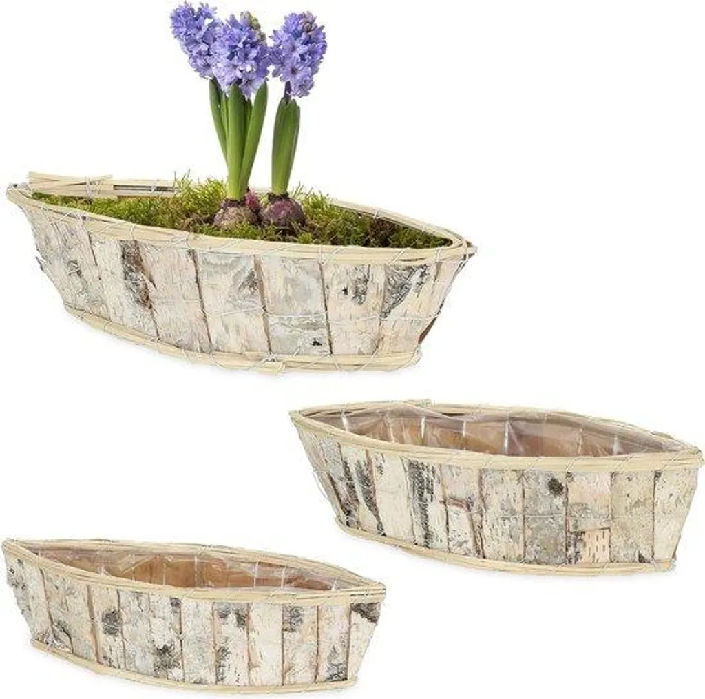 Jardinière bois blanc pour balcon et terrasse - Bac à fleurs décoratif