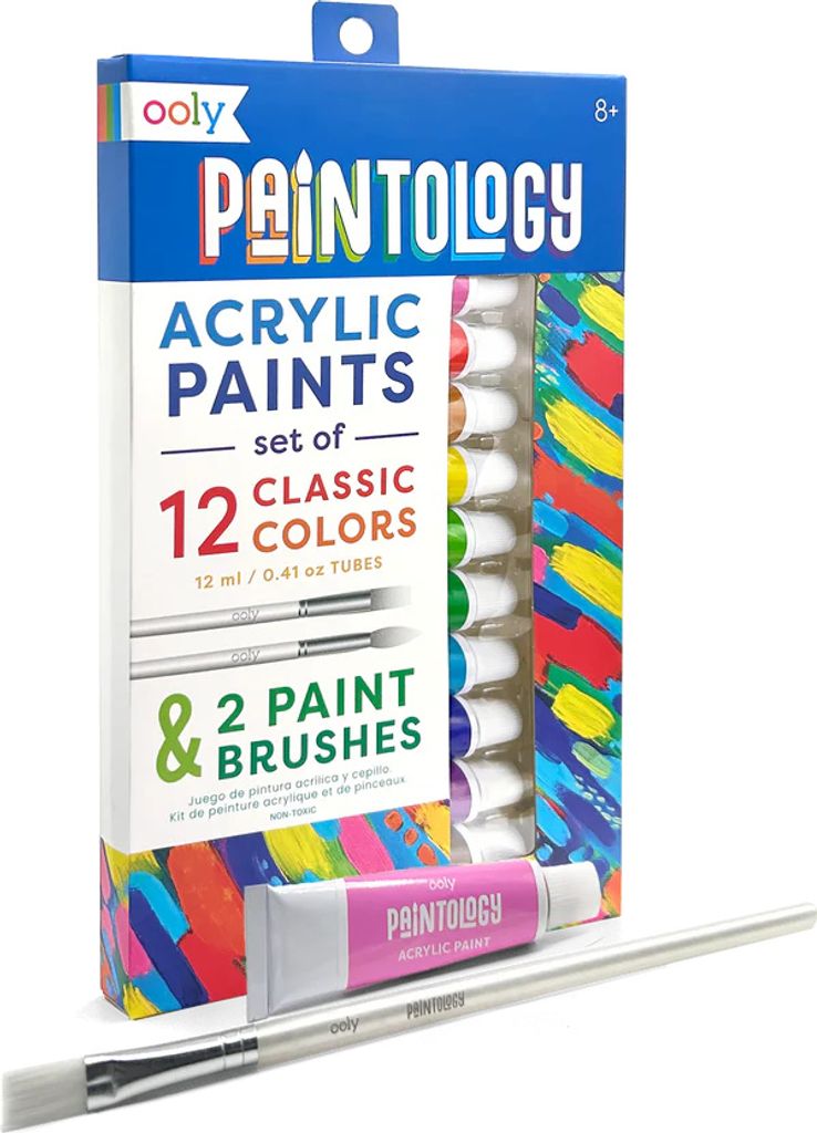 Zestaw farb akrylowych Paintology, 12 klasycznych kolorów i Zdjęcie produktu 