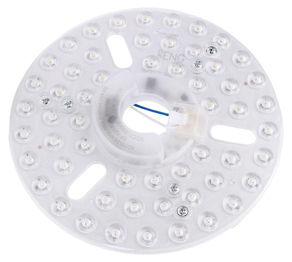 6,3-Zoll-Deckenventilator, LED-Licht-Ersatz, 24 W, 3CCT, Produktbild 