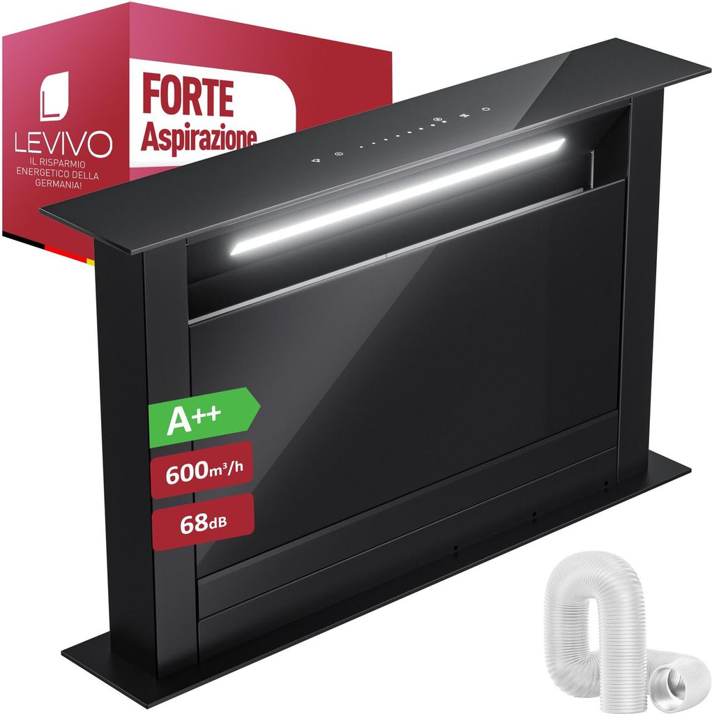 LEVIVO A++ cofano aspirante downdraft 60cm ricircolo e Immagine del prodotto 