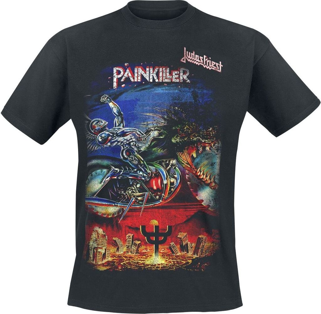Judas Priest T-Shirt Herren Painkiller schwarz Band-Merch, Produktbild 
