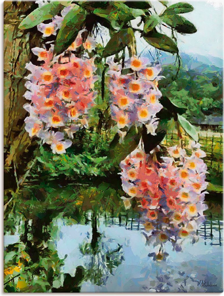 ARTland Leinwandbild Blühender tropischer Baum II Größe: 60x80 cm