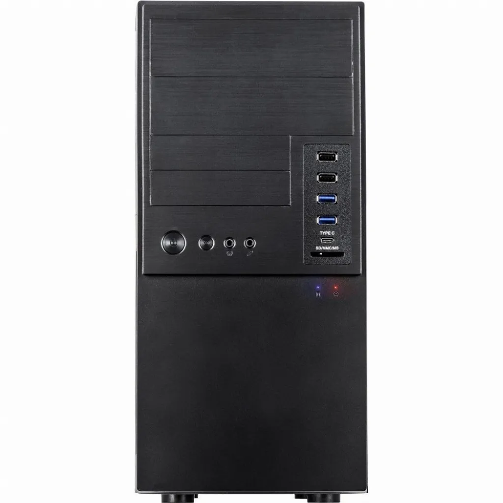 Boîtier PC Tour Inter-Tech IT-6865 Noir Compact avec USB-C en Façade - 4