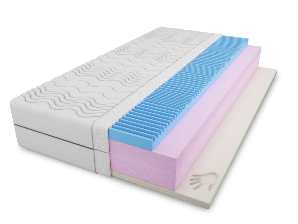 4ALL HOME Matratze M5 H3 – Visco Memoryschaum - Komfortschaum & Kaltschaum – 3-Schicht Matratze mit waschbarem Bezug – Orthopädisch - Beidse...