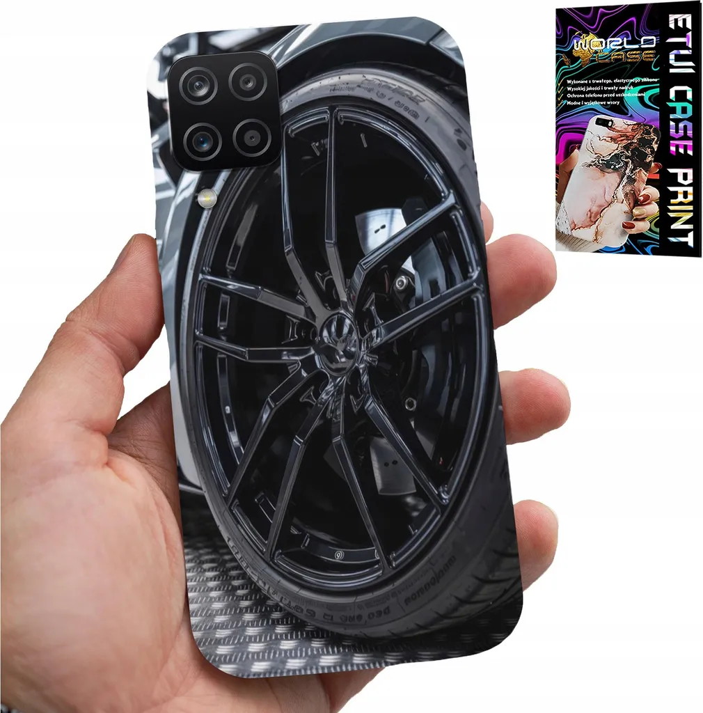 Idea Regalo Samsung A12 M12: Kit Cover Cerchio Auto + Vetro Temperato