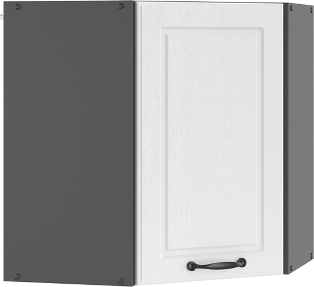 Eckhängeschrank Vicco R-Line Weiß Landhaus 57 cm, Model Produktbild 