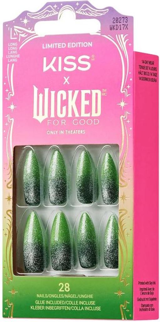 Kiss | Künstliche Nägel - Wicked Edition - Grün - 28 St. Produktbild 