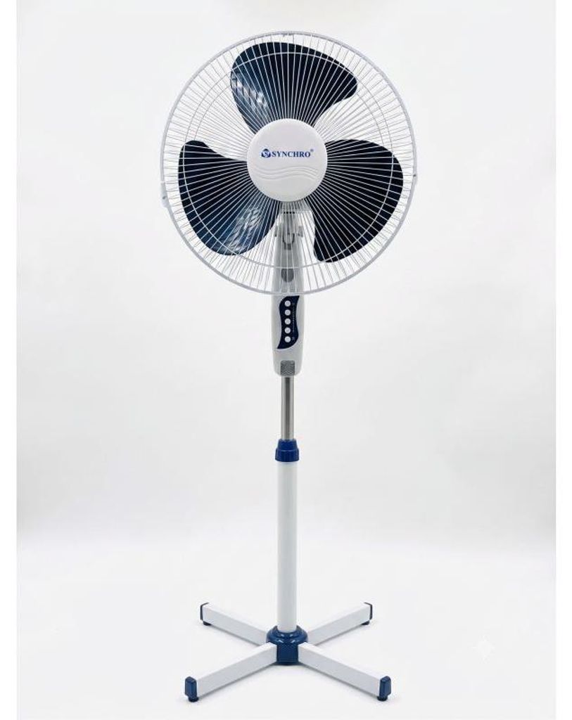 Ventilateur sur pied Blanc 40cm Oscillant Synchro FS-40 Image du produit 