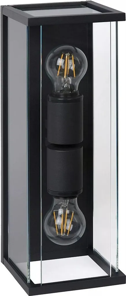 Éclairage de terrasse Lucide CLAIRE-LED applique murale E27 noir 15W