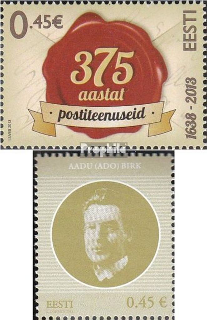 Briefmarken Estland 2013 Mi 775,776 (kompl.Ausg.) postfrisch Post