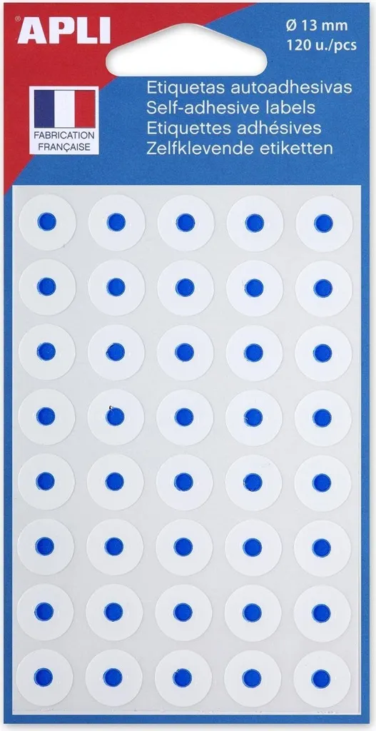 Œillets de Renfort Autocollants Blancs 13 mm Agipa pour Feuilles et Classeurs