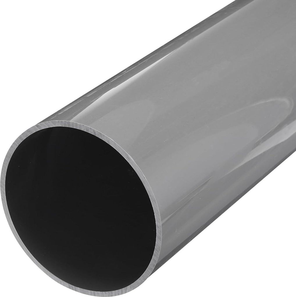 PVC-Rohr QUARKZMAN starr rund 140mm OD 131,4 mm ID 0,5 m hellgrau