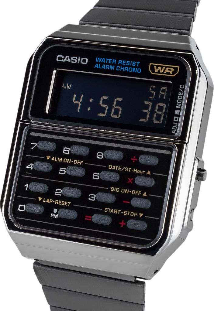 Casio Taschenrechner Uhr Casio Herrenuhr Mit Taschenrechner CA