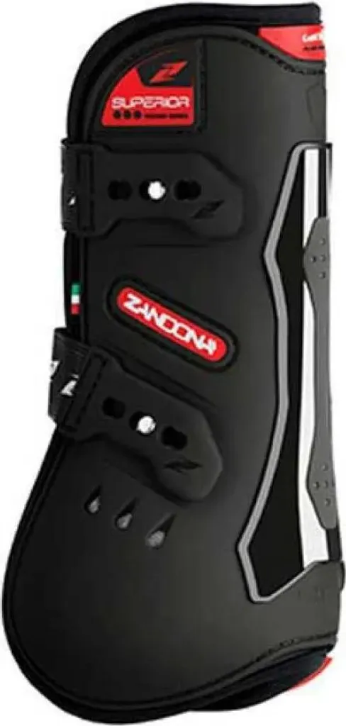 Bottes Zandona Superior Air en cuir noir taille L pour protection cheval
