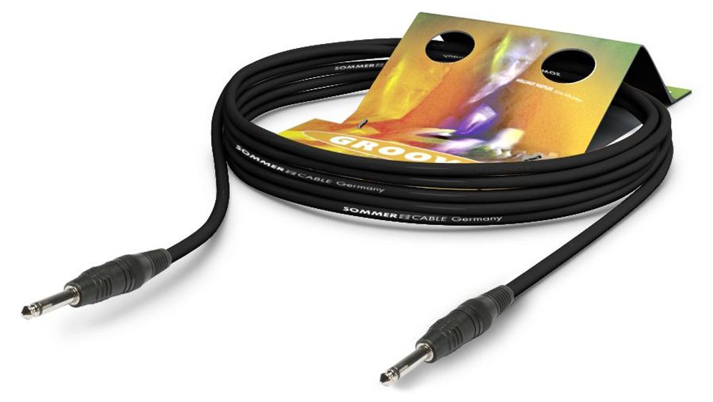 Instrumentenkabel Tricone MKII, 1 x 0,22 mm² | Klinke / Klinke, HICON | 3,00m | schwarz