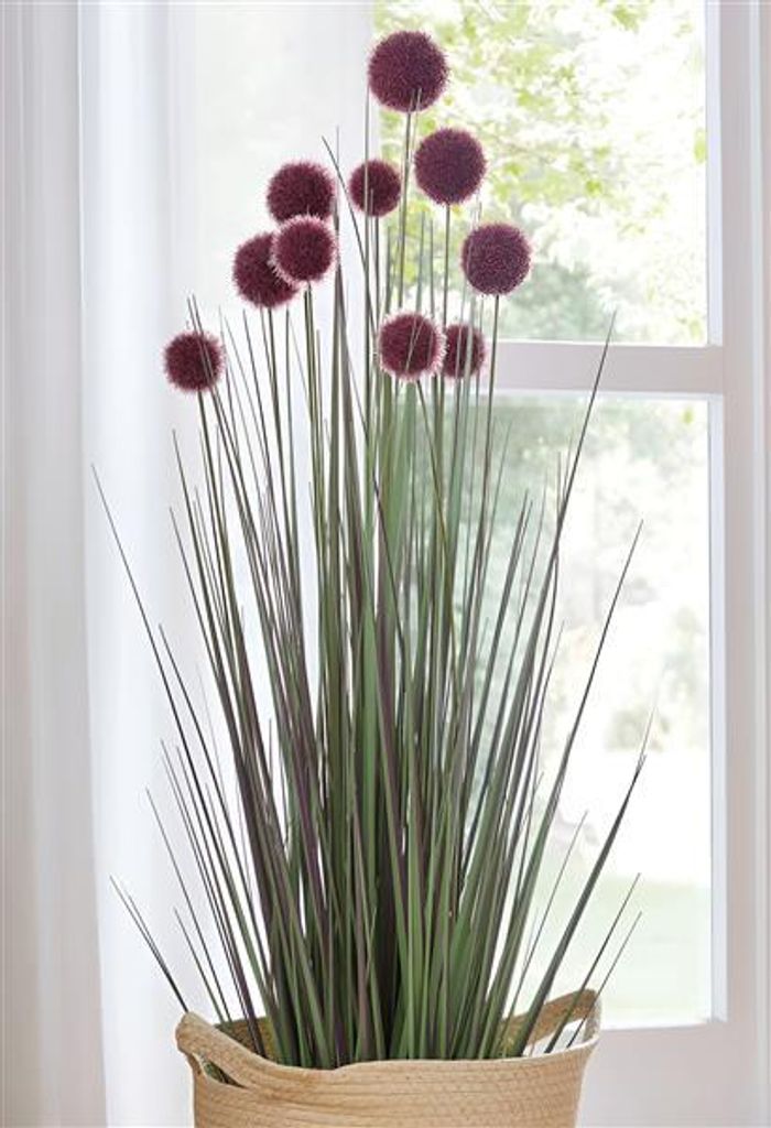 Topfpflanze "Allium" 90 cm hoch, Kunstpflanze, Dekopflanze, Produktbild 
